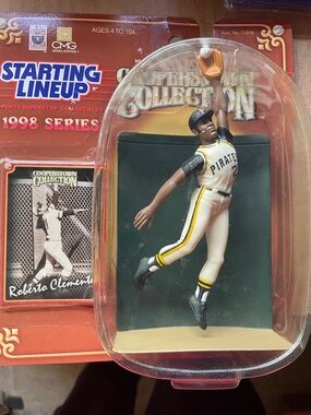 Pirates Baseball Action Figure - White & Black